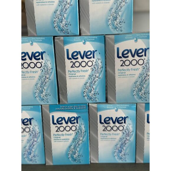 Lever 2000 Perfectly Fresh Original Bar Soap Body Soap Hydrates Box Lot of 9 - Picture 2 of 4